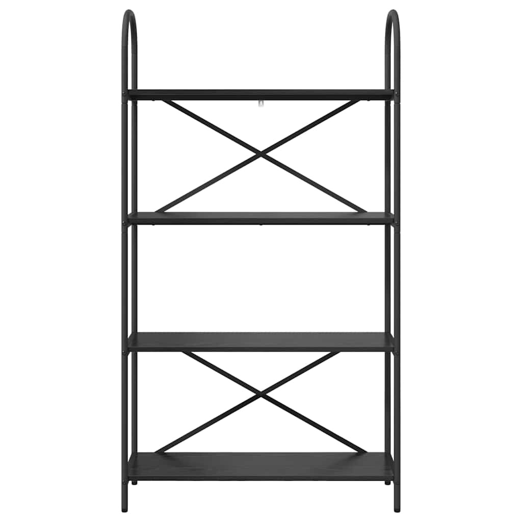 VidaXL Boekenkast Zwart eiken 80 x 30 x 146 cm Bewerkt hout