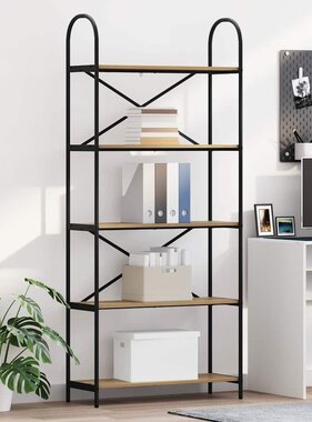 VidaXL Boekenkast artisanaal eikenkleurig 80 x 30 x 183 cm