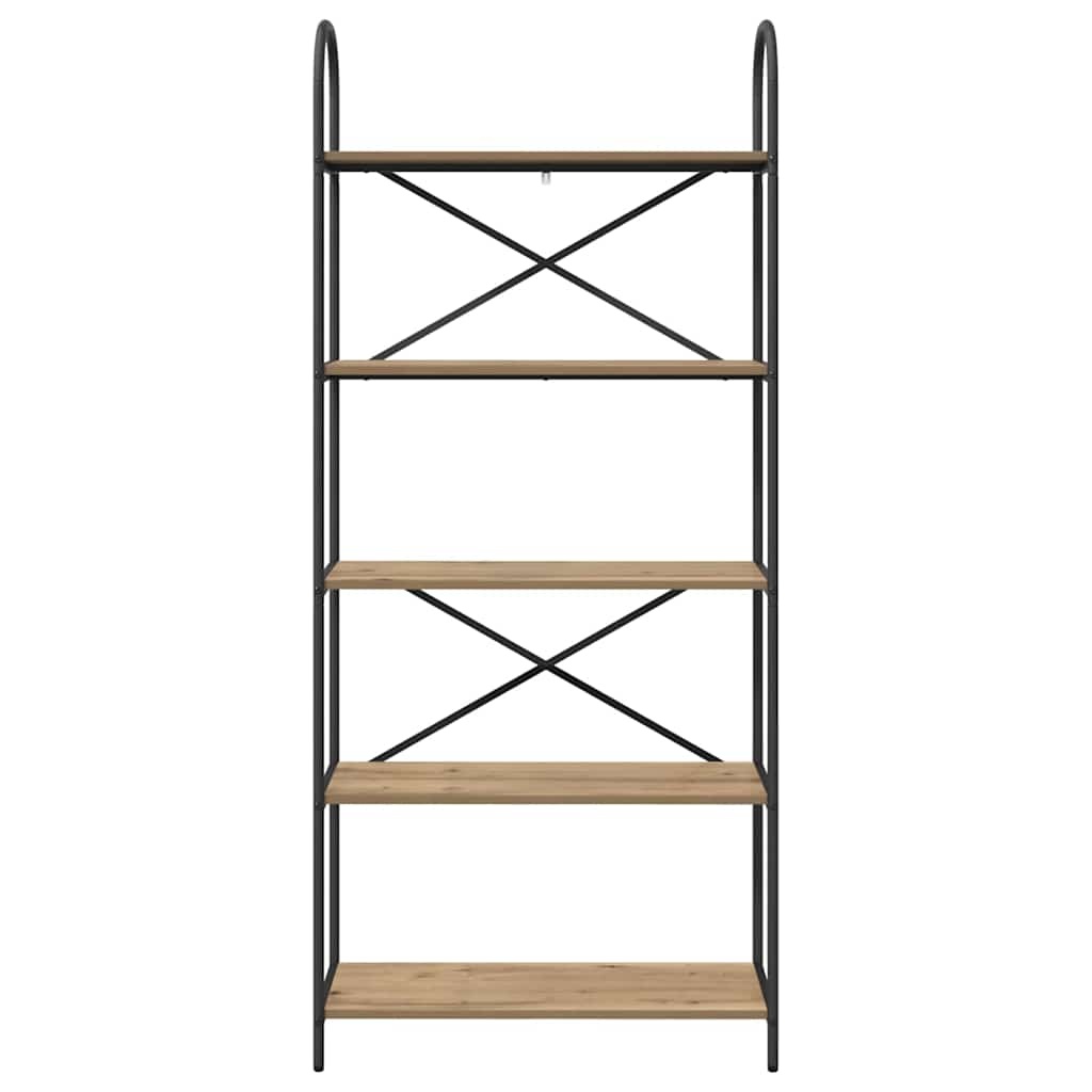 VidaXL Boekenkast artisanaal eikenkleurig 80 x 30 x 183 cm