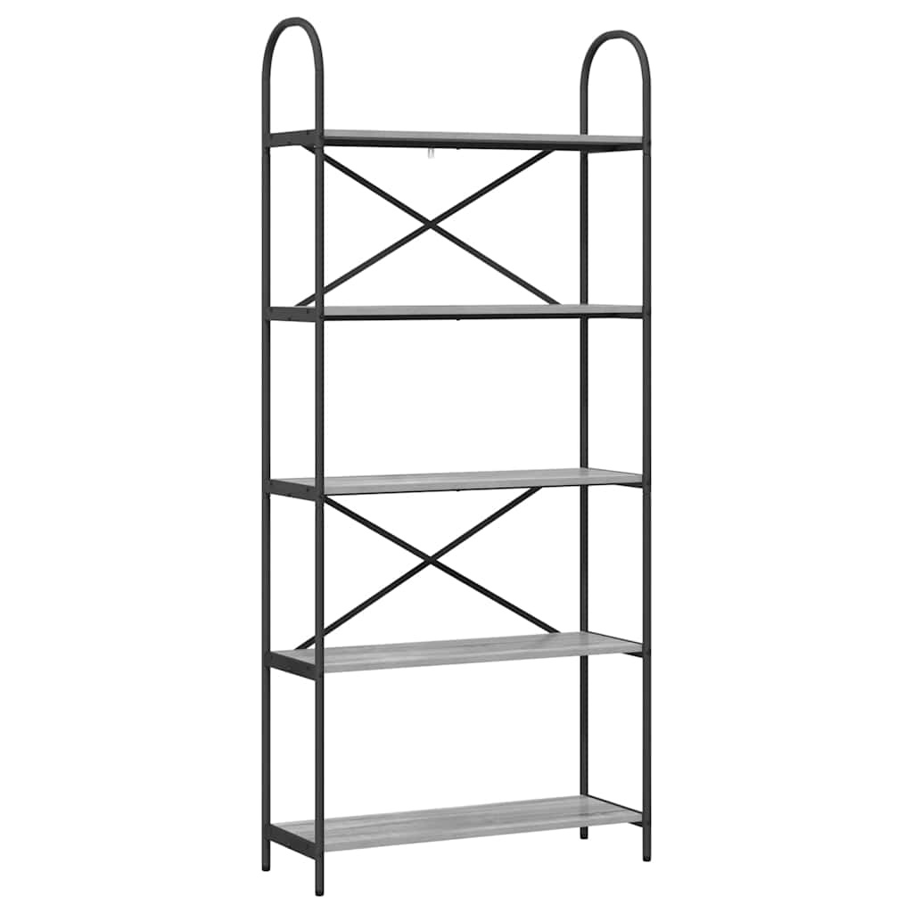 VidaXL Boekenkast Grijs sonoma 80 x 30 x 183 cm Bewerkt hout