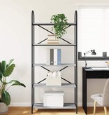 VidaXL Boekenkast Grijs sonoma 80 x 30 x 183 cm Bewerkt hout