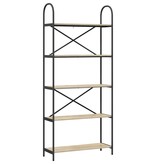 VidaXL Boekenkast Sonoma eiken 80 x 30 x 183 cm Bewerkt hout