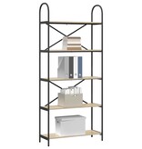 VidaXL Boekenkast Sonoma eiken 80 x 30 x 183 cm Bewerkt hout