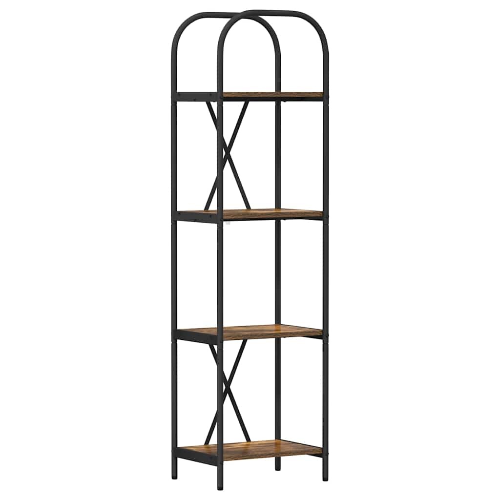 VidaXL Boekenkast Gerookt eiken 40 x 30 x 146 cm Bewerkt hout