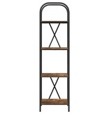 VidaXL Boekenkast Gerookt eiken 40 x 30 x 146 cm Bewerkt hout