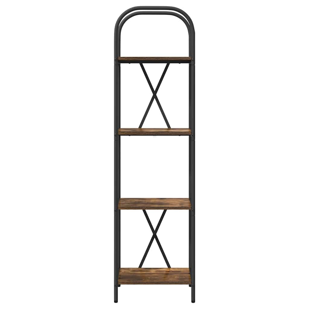 VidaXL Boekenkast Gerookt eiken 40 x 30 x 146 cm Bewerkt hout