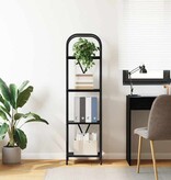 VidaXL Boekenkast Zwart eiken 40 x 30 x 146 cm Bewerkt hout