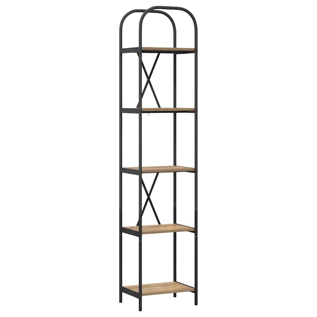 VidaXL Boekenkast artisanaal eikenkleurig 40 x 30 x 183 cm