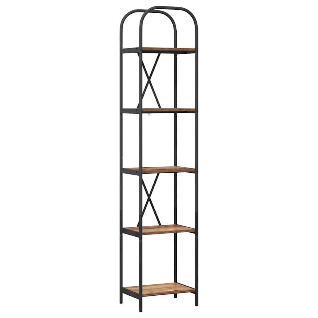 VidaXL Boekenkast Oud hout 40 x 30 x 183 cm Bewerkt hout