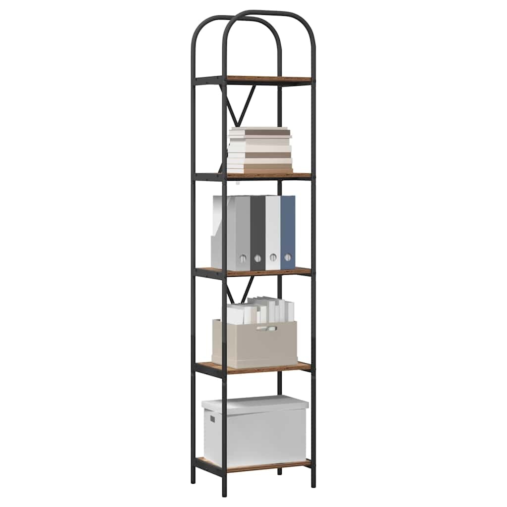 VidaXL Boekenkast Oud hout 40 x 30 x 183 cm Bewerkt hout