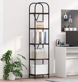 VidaXL Boekenkast Gerookt eiken 40 x 30 x 183 cm Bewerkt hout