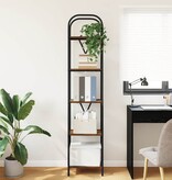 VidaXL Boekenkast Gerookt eiken 40 x 30 x 183 cm Bewerkt hout