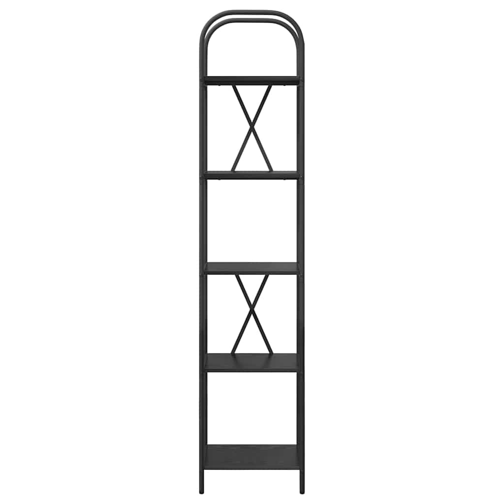 VidaXL Boekenkast Zwart eiken 40 x 30 x 183 cm Bewerkt hout