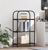 VidaXL Boekenkast Gerookt eiken 60 x 30 x 109 cm Bewerkt hout