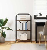 VidaXL Boekenkast Gerookt eiken 60 x 30 x 109 cm Bewerkt hout