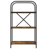 VidaXL Boekenkast Gerookt eiken 60 x 30 x 109 cm Bewerkt hout