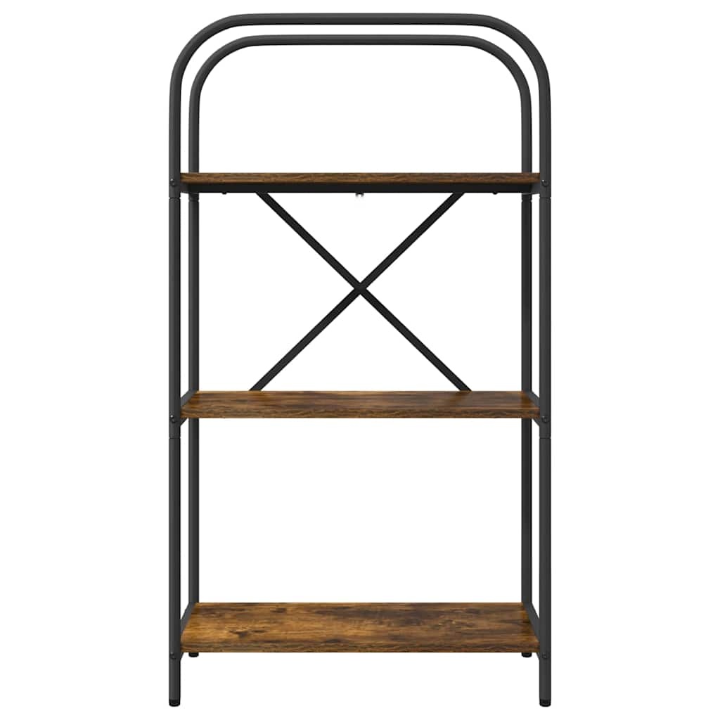 VidaXL Boekenkast Gerookt eiken 60 x 30 x 109 cm Bewerkt hout