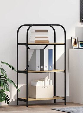 VidaXL Boekenkast Sonoma eiken 60 x 30 x 109 cm Bewerkt hout