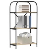 VidaXL Boekenkast Sonoma eiken 60 x 30 x 109 cm Bewerkt hout