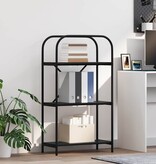 VidaXL Boekenkast Zwart eiken 60 x 30 x 109 cm Bewerkt hout