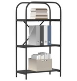 VidaXL Boekenkast Zwart eiken 60 x 30 x 109 cm Bewerkt hout