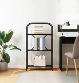 VidaXL Boekenkast Zwart eiken 60 x 30 x 109 cm Bewerkt hout