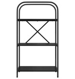 VidaXL Boekenkast Zwart eiken 60 x 30 x 109 cm Bewerkt hout