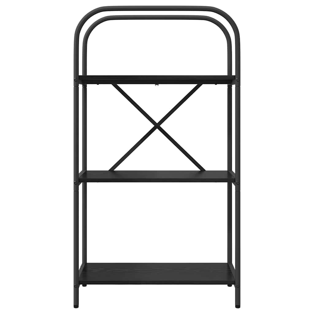 VidaXL Boekenkast Zwart eiken 60 x 30 x 109 cm Bewerkt hout