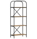 VidaXL Boekenkast artisanaal eikenkleurig 60 x 30 x 146 cm