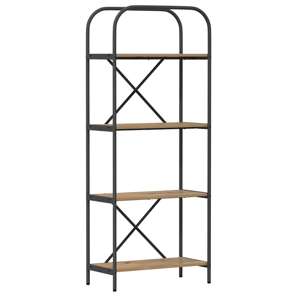 VidaXL Boekenkast artisanaal eikenkleurig 60 x 30 x 146 cm