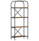 VidaXL Boekenkast Oud hout 60 x 30 x 146 cm Bewerkt hout