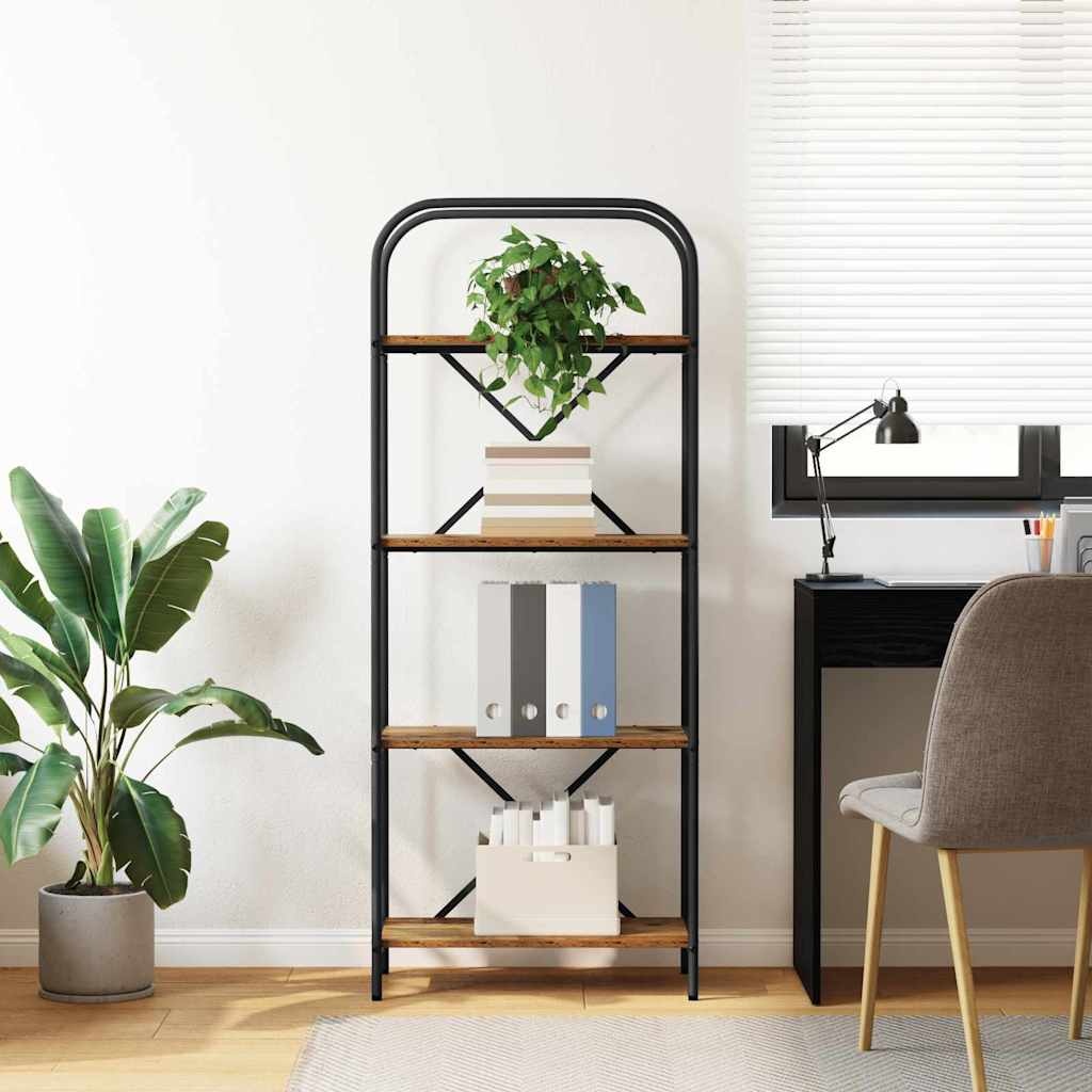 VidaXL Boekenkast Oud hout 60 x 30 x 146 cm Bewerkt hout