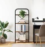 VidaXL Boekenkast Gerookt eiken 60 x 30 x 146 cm Bewerkt hout