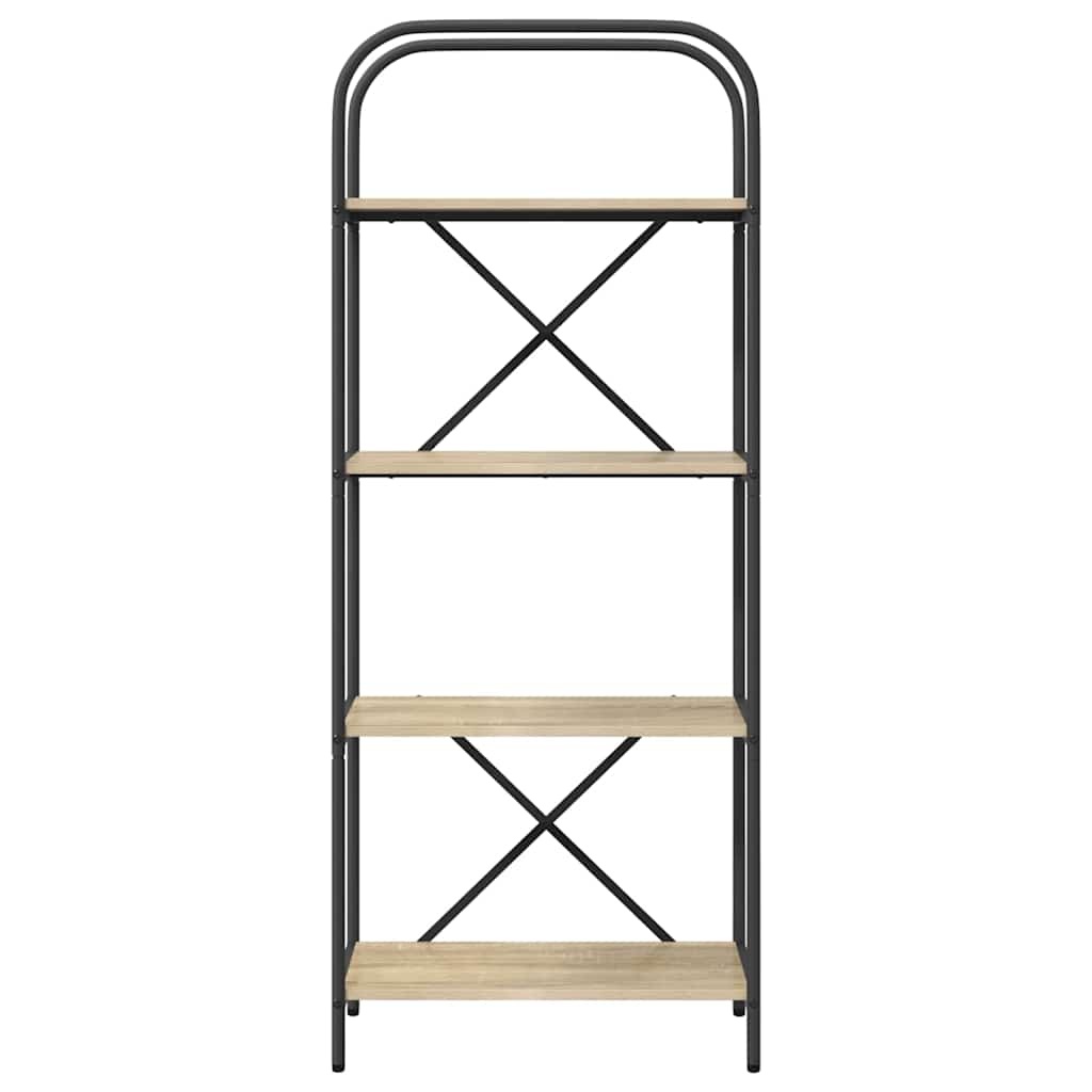 VidaXL Boekenkast Sonoma eiken 60 x 30 x 146 cm Bewerkt hout