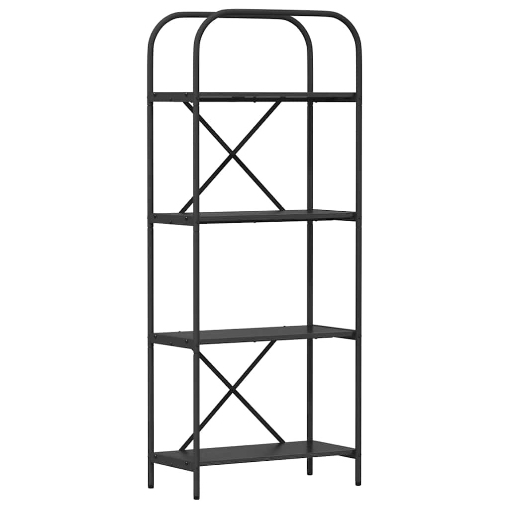 VidaXL Boekenkast Zwart eiken 60 x 30 x 146 cm Bewerkt hout