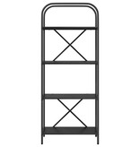 VidaXL Boekenkast Zwart eiken 60 x 30 x 146 cm Bewerkt hout