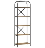 VidaXL Boekenkast artisanaal eikenkleurig 60 x 30 x 183 cm