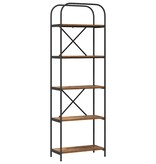 VidaXL Boekenkast Oud hout 60 x 30 x 183 cm Bewerkt hout