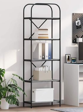 VidaXL Boekenkast Grijs sonoma 60 x 30 x 183 cm Bewerkt hout