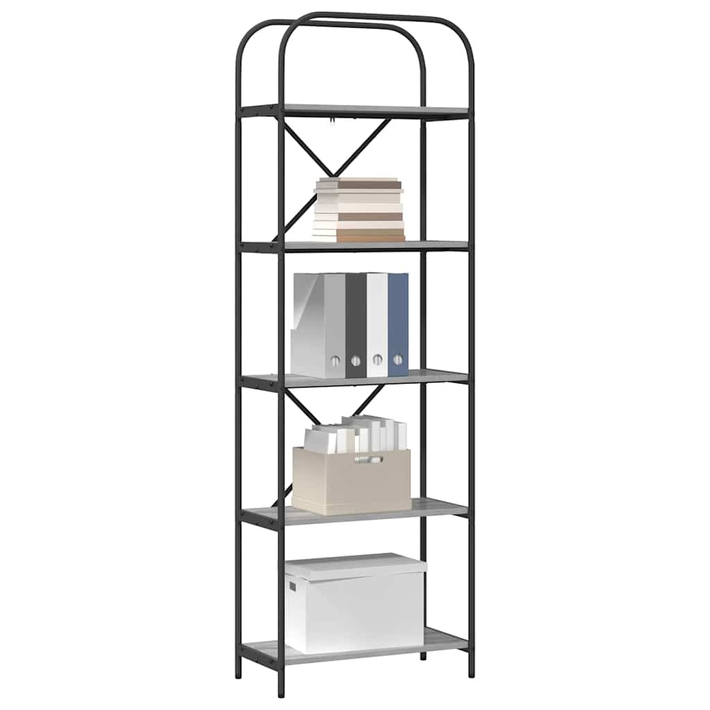 VidaXL Boekenkast Grijs sonoma 60 x 30 x 183 cm Bewerkt hout