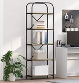 VidaXL Boekenkast Sonoma eiken 60 x 30 x 183 cm Bewerkt hout