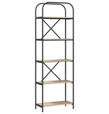 VidaXL Boekenkast Sonoma eiken 60 x 30 x 183 cm Bewerkt hout