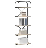 VidaXL Boekenkast Sonoma eiken 60 x 30 x 183 cm Bewerkt hout