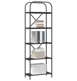 VidaXL Boekenkast Zwart eiken 60 x 30 x 183 cm Bewerkt hout