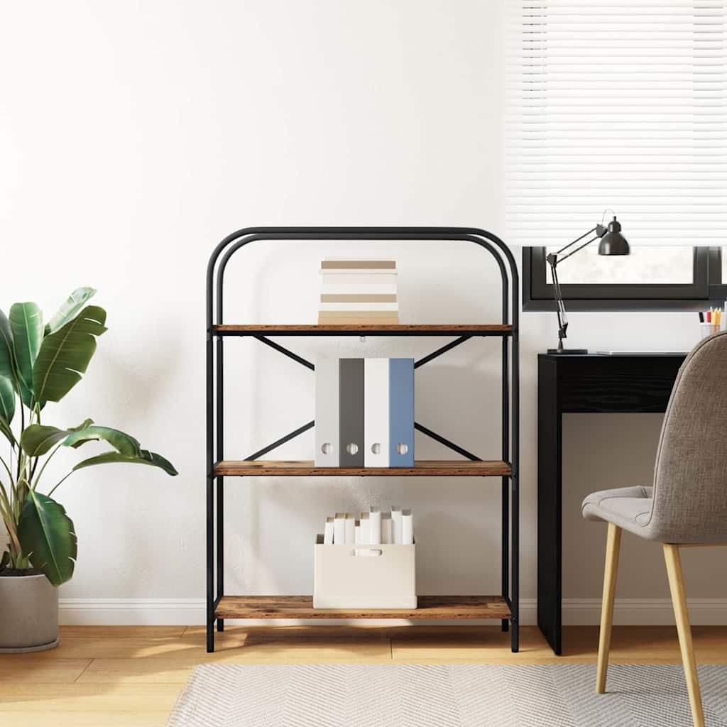 VidaXL Boekenkast Oud hout 80 x 30 x 109 cm Bewerkt hout