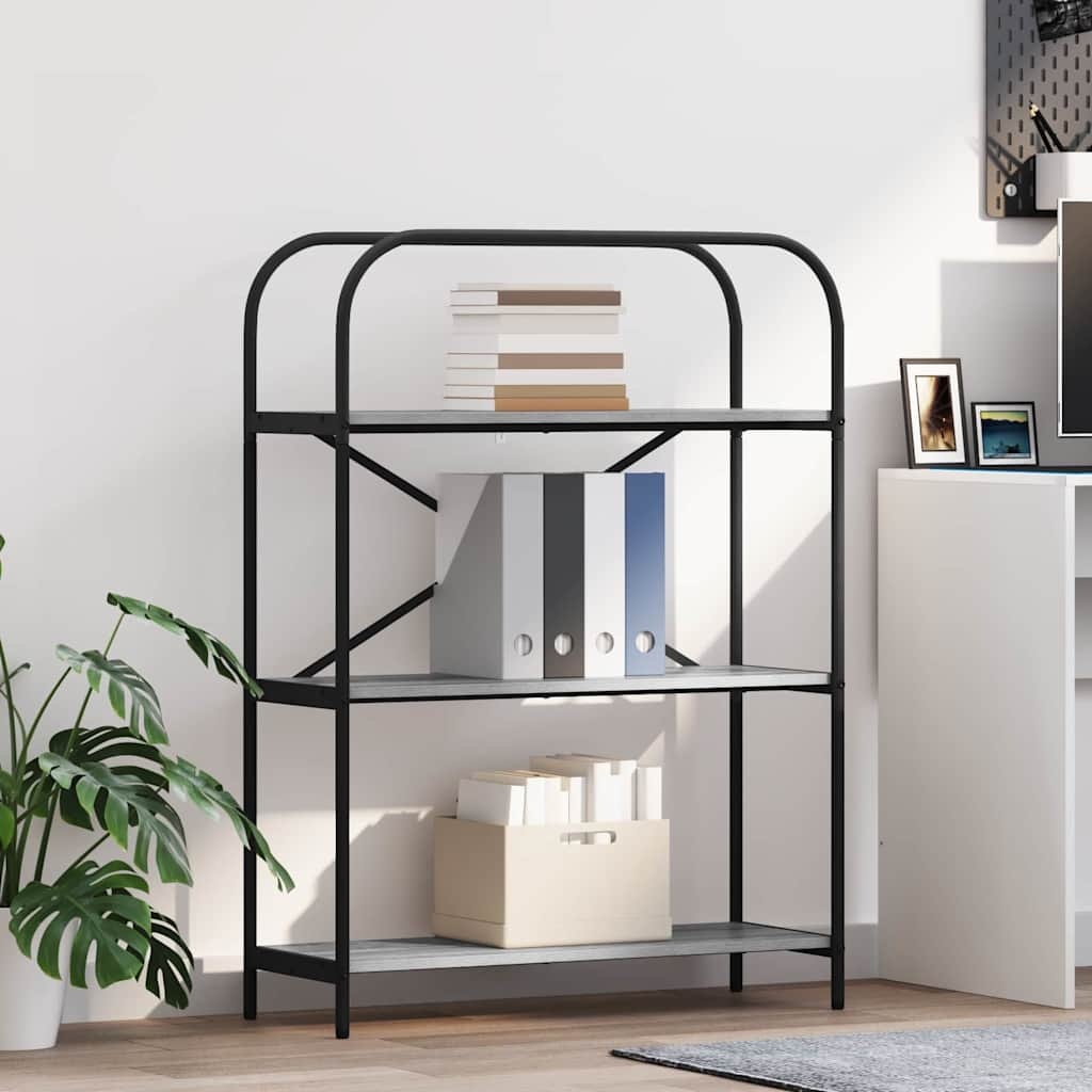VidaXL Boekenkast Grijs sonoma 80 x 30 x 109 cm Bewerkt hout