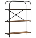 VidaXL Boekenkast Gerookt eiken 80 x 30 x 109 cm Bewerkt hout