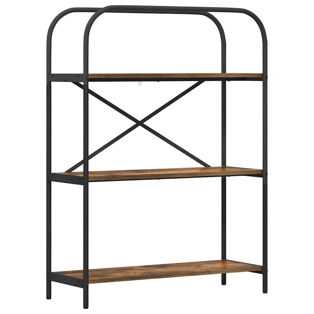 VidaXL Boekenkast Gerookt eiken 80 x 30 x 109 cm Bewerkt hout