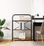 VidaXL Boekenkast Gerookt eiken 80 x 30 x 109 cm Bewerkt hout