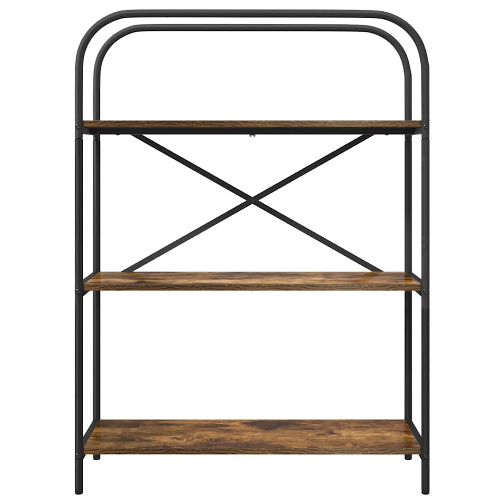 VidaXL Boekenkast Gerookt eiken 80 x 30 x 109 cm Bewerkt hout